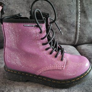 Pink Glitter Dr. Martens Boots